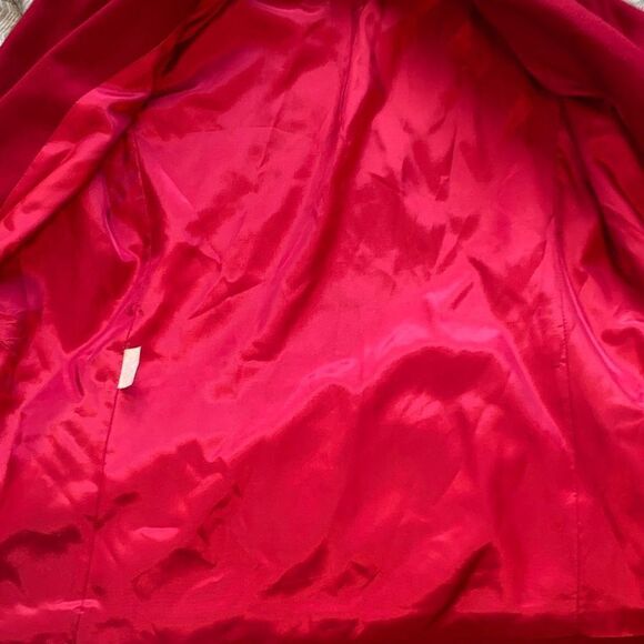 VTG Kristen Blake 100% Wool Blazer Red MCM Small - Picture 3 of 8